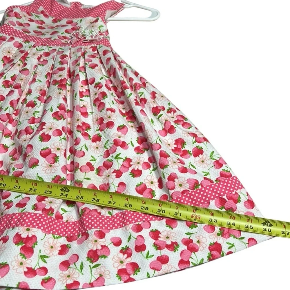 Sarah Louise kids formal dress,floral cherries,pageant,photo
sz 6? PTP 11.5 - Picture 15 of 16